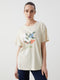 Crew Neck Floral Women's T-Shirt